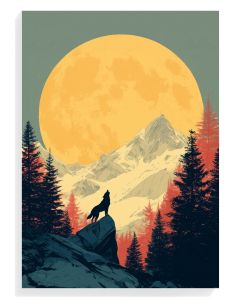 Wolf Howling At Moon