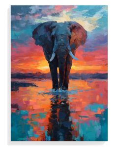 Majestic Elephant Sunset