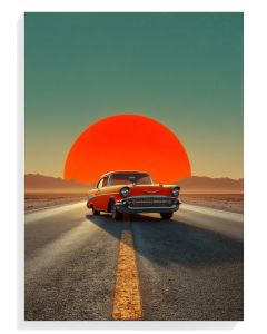 Retro Car Sunset
