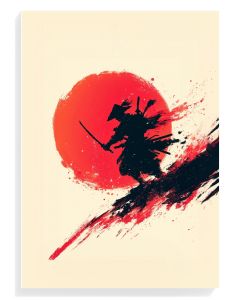 Samurai Silhouette Sunset