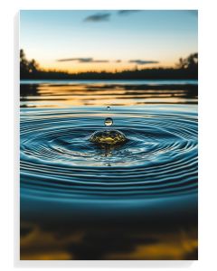Rippling Water Drop Serenity