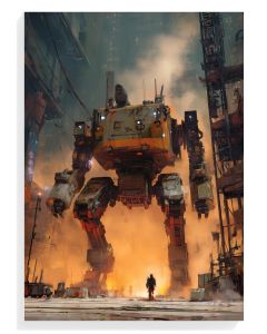 Mech Warrior in Urban Dystopia