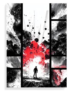 Explosive Silhouette Art