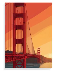 Golden Gate Sunset Print
