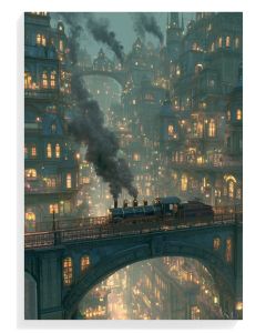 Steam Train in Enchanted City