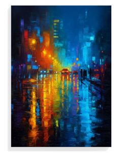 Neon City Reflections