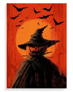 Haunting Scarecrow Silhouette