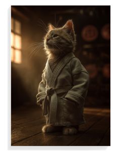 Martial Arts Cat Portrait