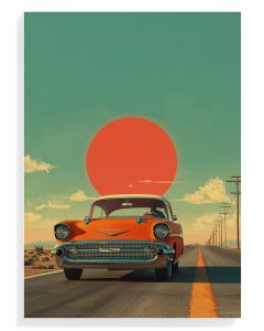Retro Car Sunset