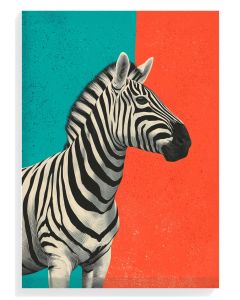 Zebra Portrait Modern Art