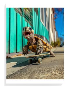 Skateboarding Turtle Adventure