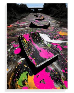 Vibrant Skatepark Abstract