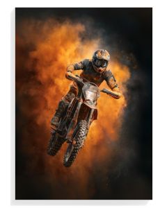Dynamic Motocross Rider