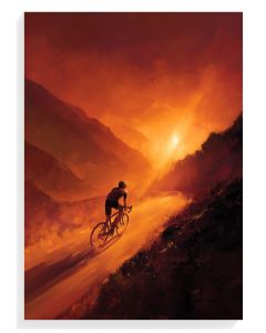 Cyclist at Sunset