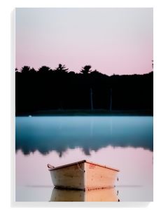 Serene Boat Reflection