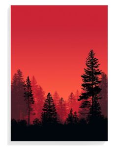 Crimson Forest Silhouette