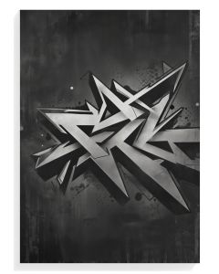 Abstract Monochrome Graffiti
