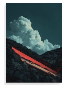 Crimson Horizon Landscape