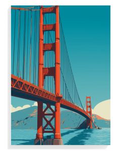 Golden Gate Bridge Retro