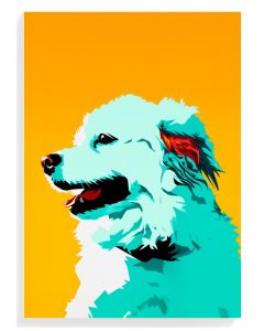 Vibrant Dog Portrait