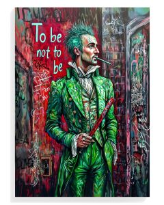 Green Gentleman Graffiti Art