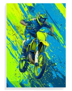 Dynamic Motocross Rider