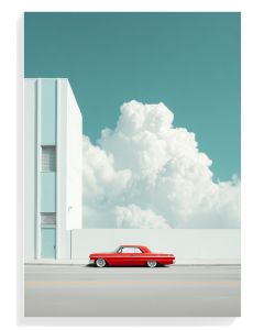 Retro Red Car Serenity